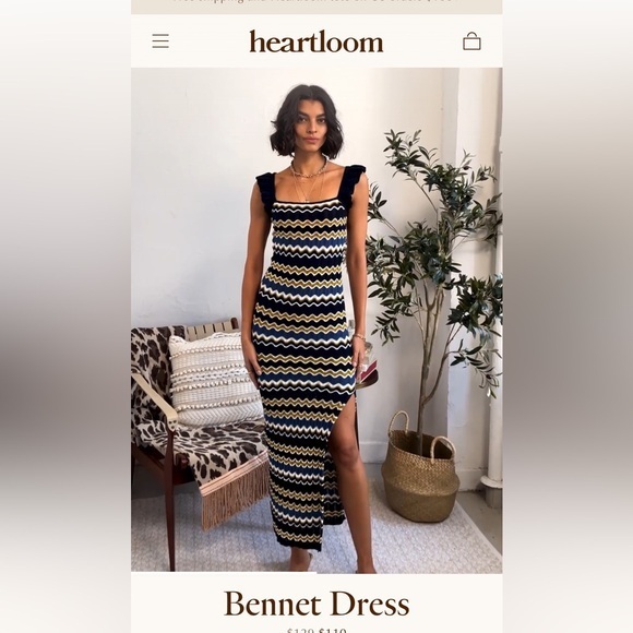 Heartloom Bennet Midi Knit Dress Nwt